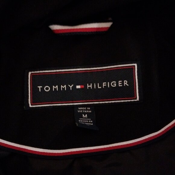 Tommy Hilfiger Unisex Puffy Coat M Black  Very New - Picture 3 of 6